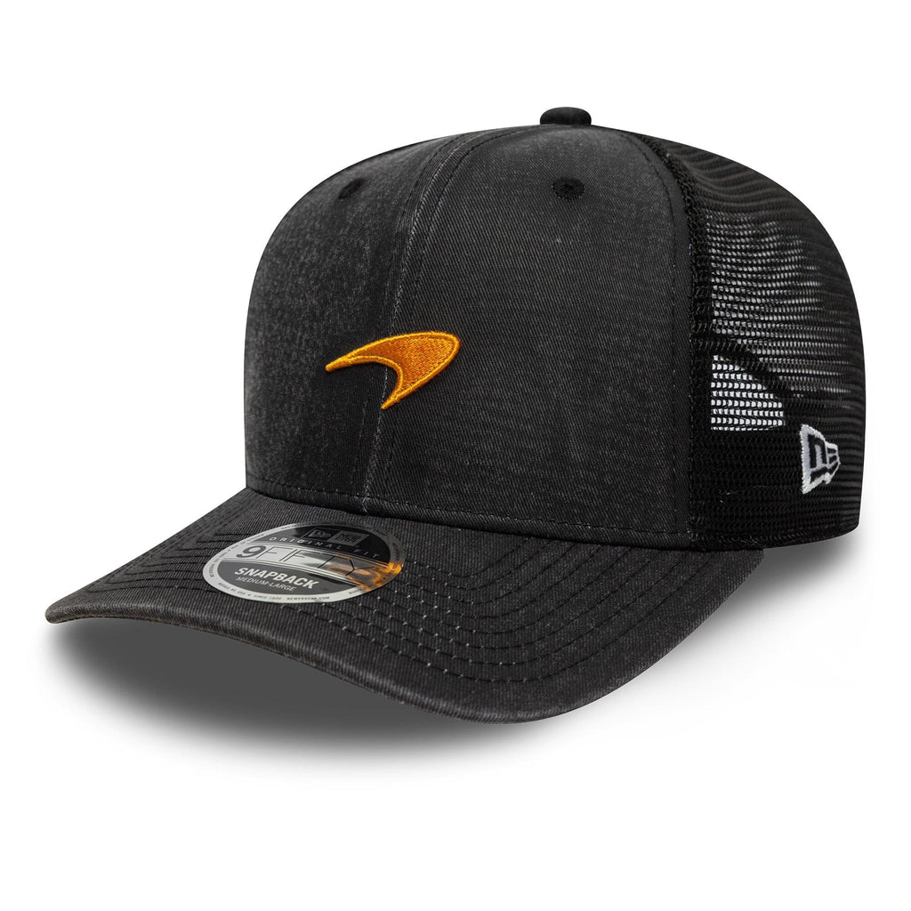 McLaren Racing F1 New Era 9Fifty Washed Trucker Hat - Black Hats McLaren-Castore 