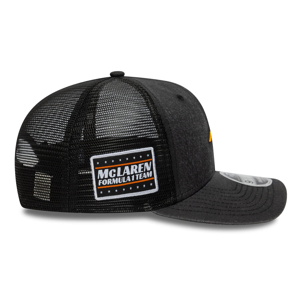 McLaren Racing F1 New Era 9Fifty Washed Trucker Hat - Black Hats McLaren-Castore 