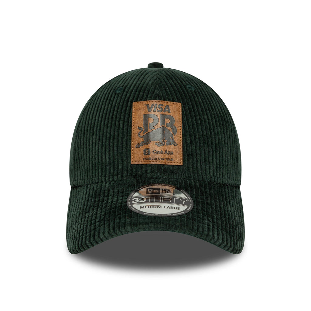 Visa Cash App RB F1 New Era 39Thirty Corduroy Fitted Hat - Green Hats Visa Cash App RB 