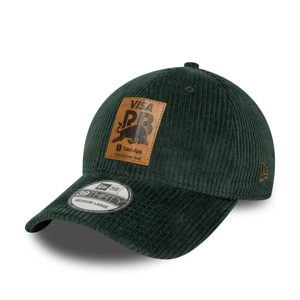 Visa Cash App RB F1 New Era 39Thirty Corduroy Fitted Hat - Green Hats Visa Cash App RB 
