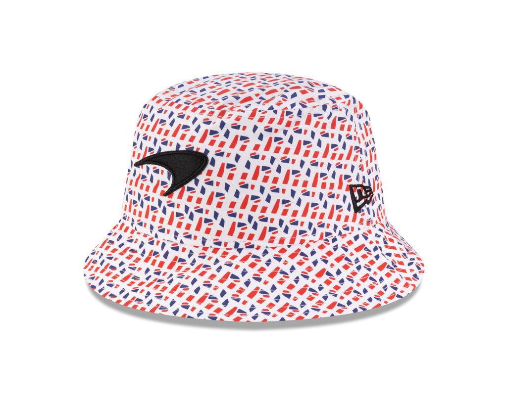 McLaren Racing F1 New Era Special Edition Silverstone GP Lando Norris Bucket Hat - White Hats McLaren 