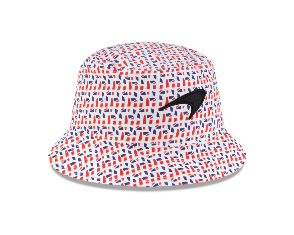 McLaren Racing F1 New Era Special Edition Silverstone GP Lando Norris Bucket Hat - White Hats McLaren 