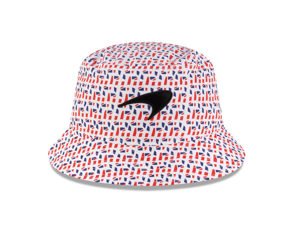 McLaren Racing F1 New Era Special Edition Silverstone GP Lando Norris Bucket Hat - White Hats McLaren 