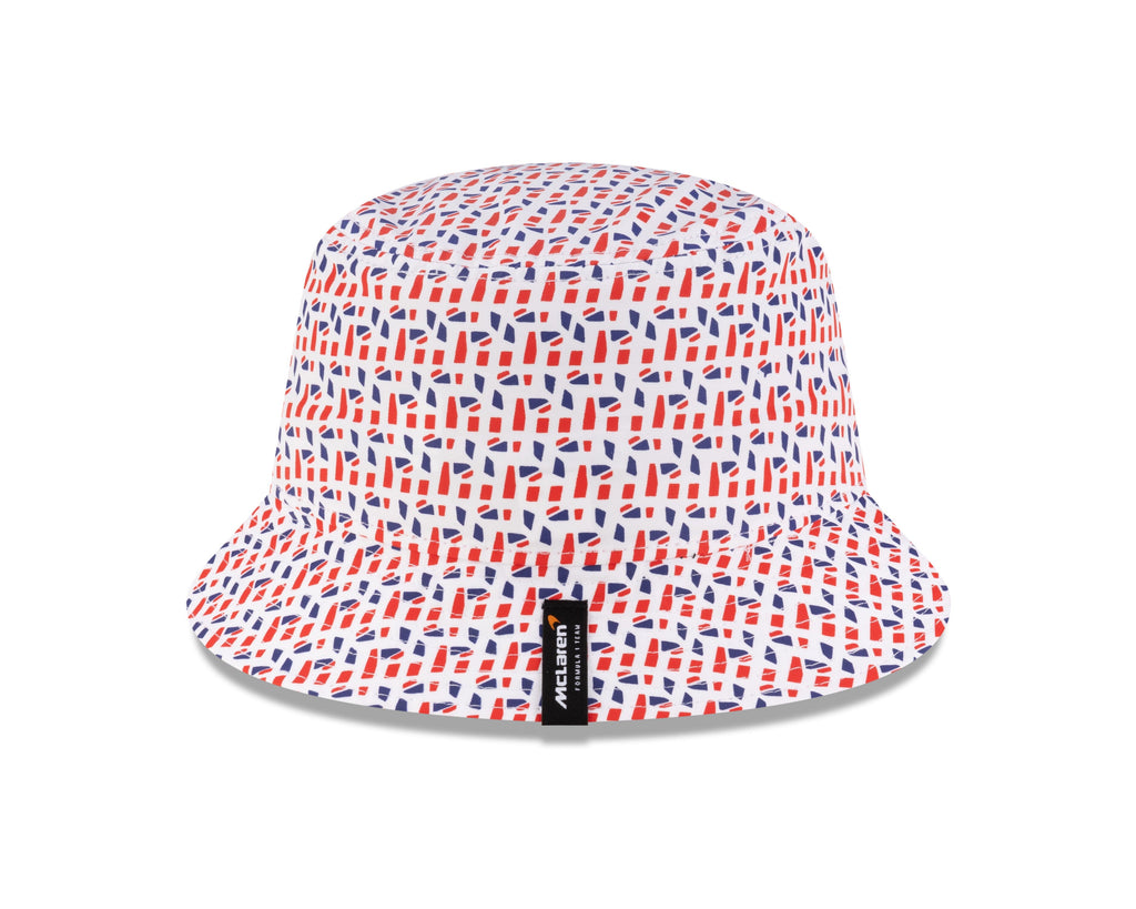 McLaren Racing F1 New Era Special Edition Silverstone GP Lando Norris Bucket Hat - White Hats McLaren 