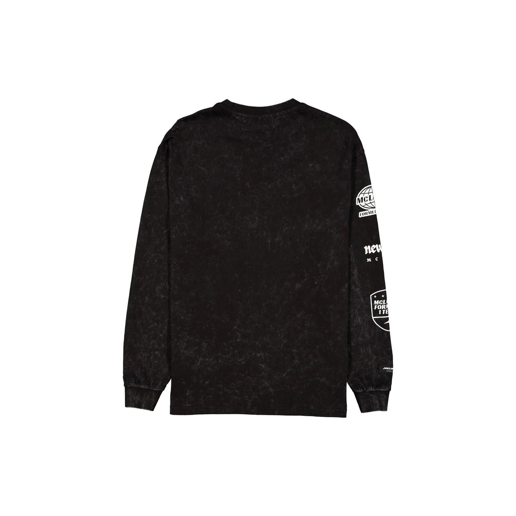 McLaren F1 x New Era Long Sleeve Racing T-Shirt - White/Black T-shirts McLaren-Castore 