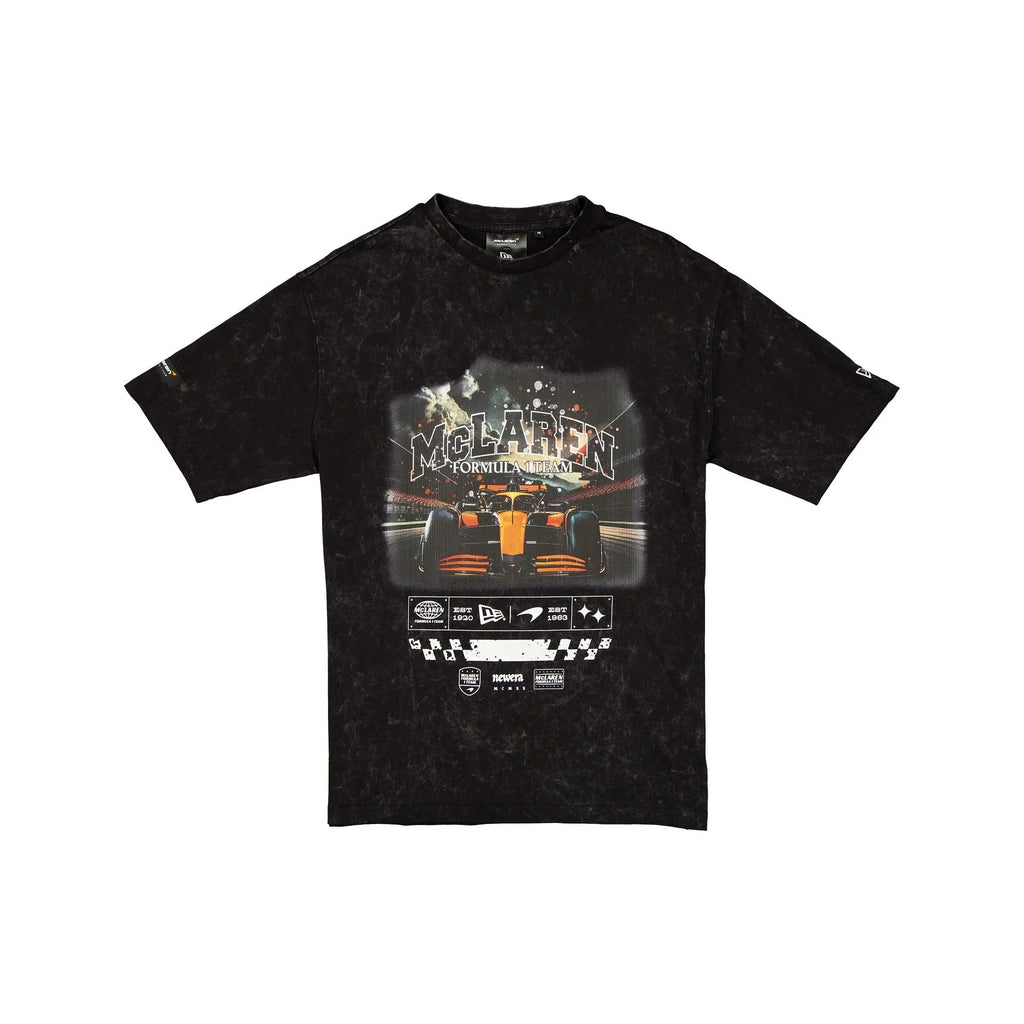 McLaren F1 x New Era Washed Graphic T-Shirt - Black T-shirts McLaren-Castore 