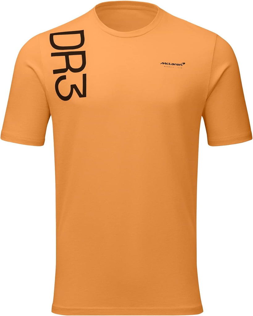 McLaren F1 Men's Daniel Ricciardo Core T-Shirt -Black/Orange T-shirts McLaren-Castore S Orange 