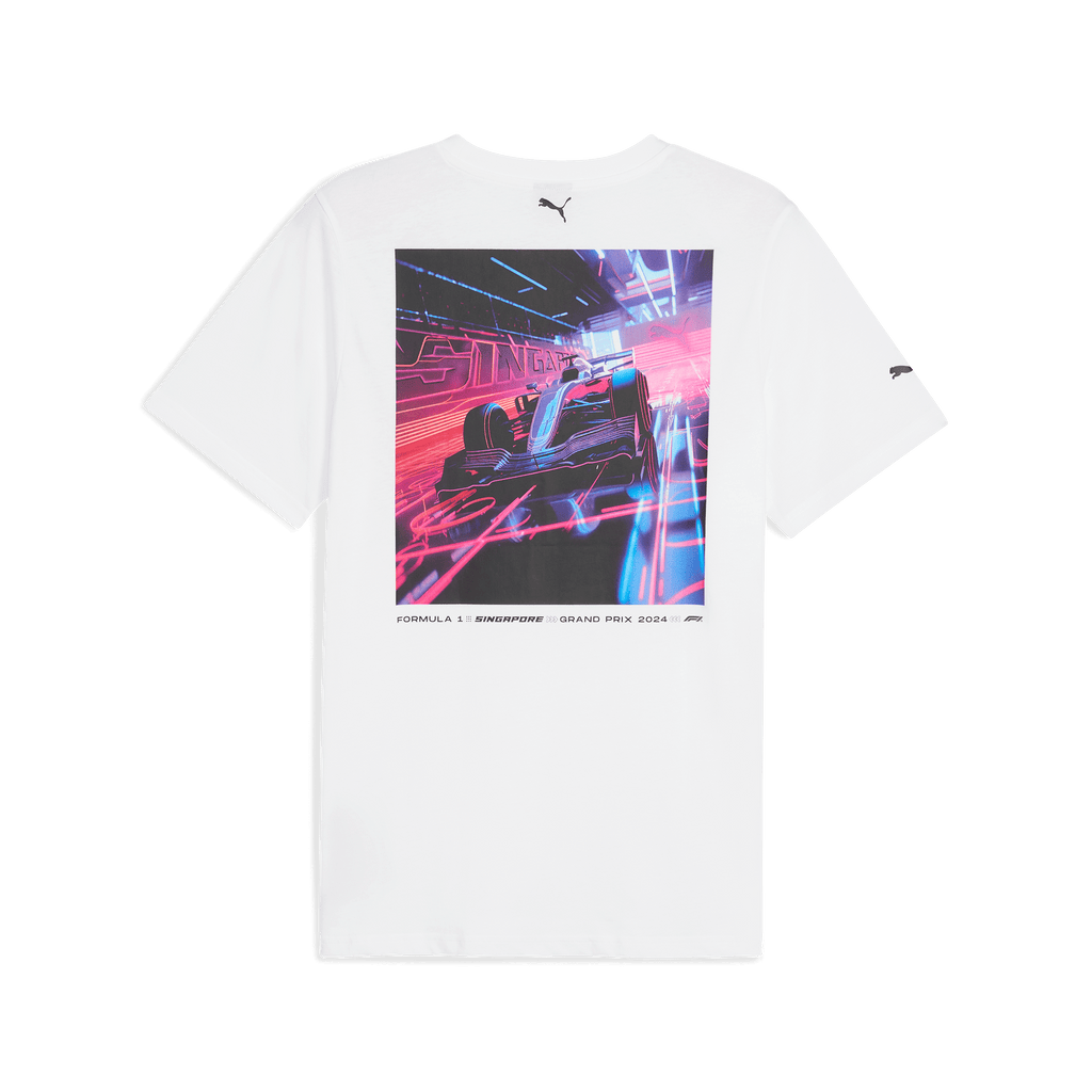 Formula 1 Tech Collection F1 Singapore GP Men's Graphic T-Shirt- White T-shirts Formula 1 