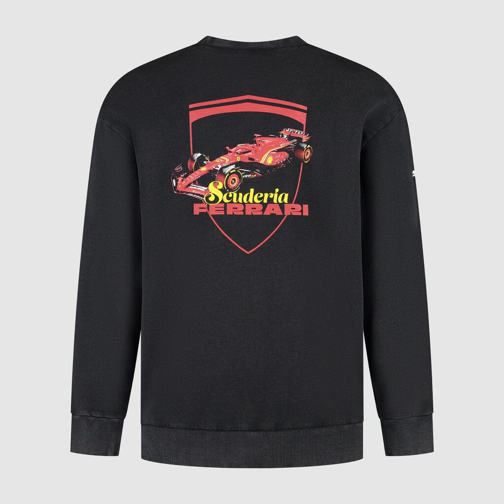 Scuderia Ferrari F1 Driver Crew Sweatshirt - Black/Gray Sweatshirt Scuderia Ferrari 