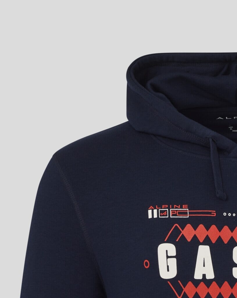 Alpine Racing F1 Pierre Gasly Relaxed Fit Hoodie - French Navy Hoodies Alpine 