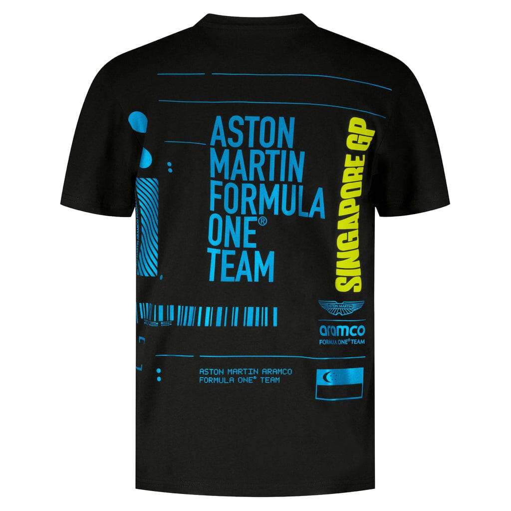 Aston Martin F1 Special Edition Singapore GP T-Shirt - Black T-shirts Aston Martin F1 