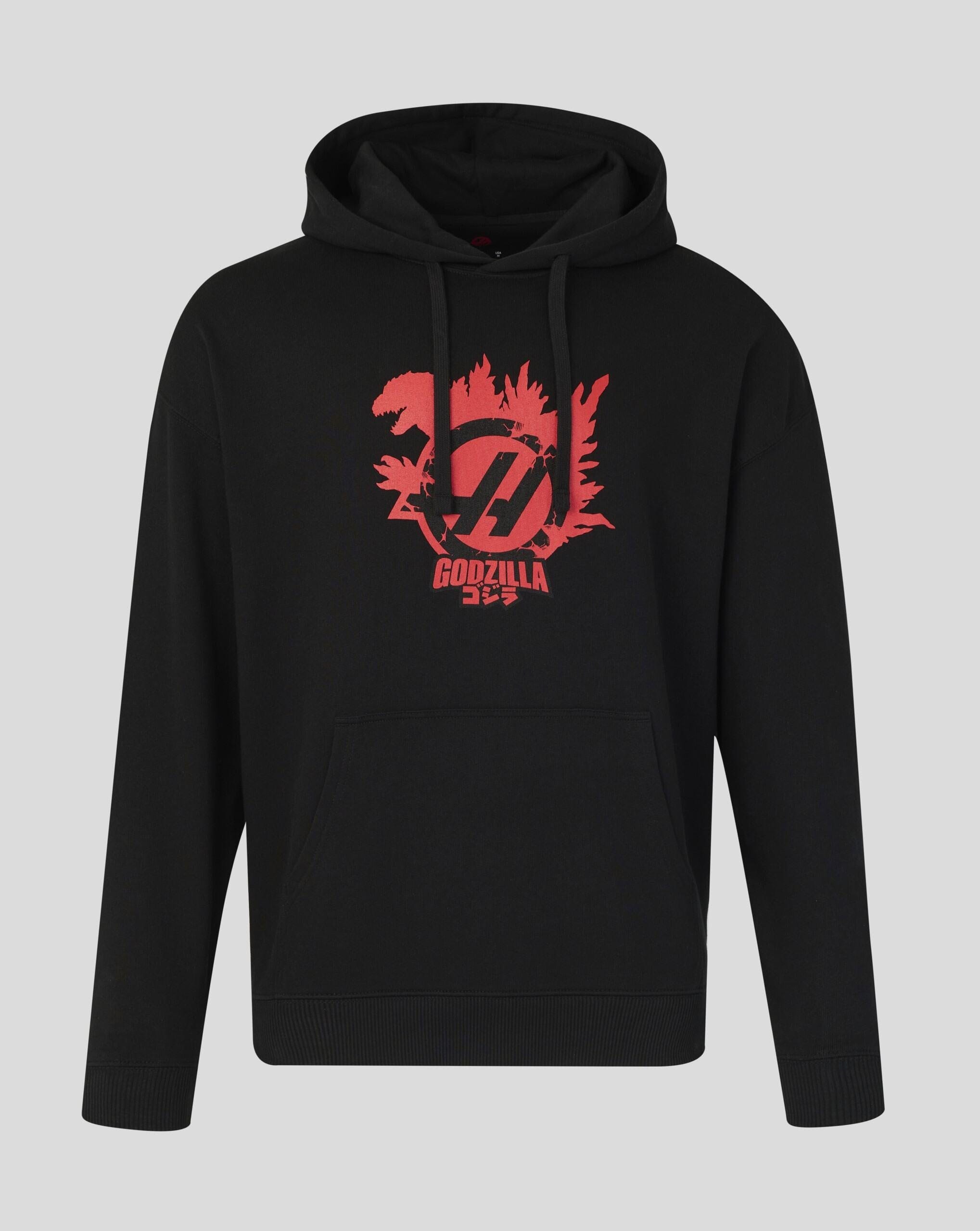 Haas Racing F1 X Godzilla Hoodie - Black Hoodies Haas F1 Racing Team 