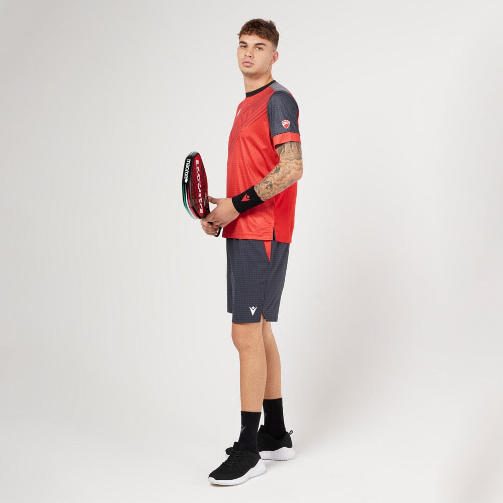 Ducati x Macron Men's Padel Shorts - Black Shorts Ducati 