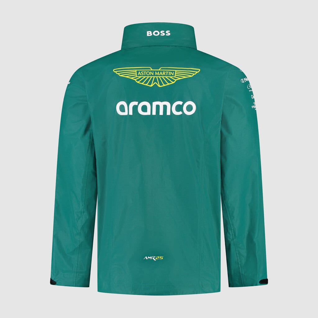 Aston Martin F1 2025 Team Rain Jacket Green - Main Image