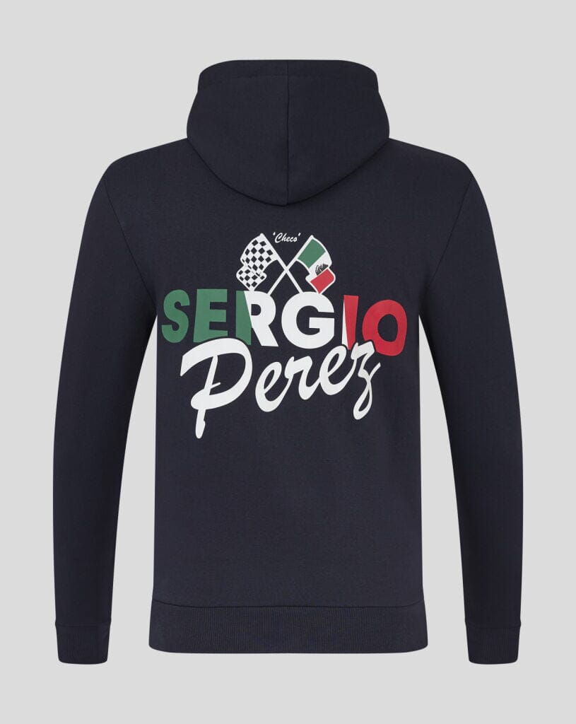 Red Bull Racing F1 Sergio "Checo" Perez Flag Hoodie - Navy Hoodies Red Bull Racing 