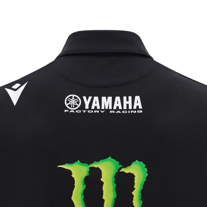 Monster Energy Yamaha 2025 Men's Team Replica Polo Shirt - Black