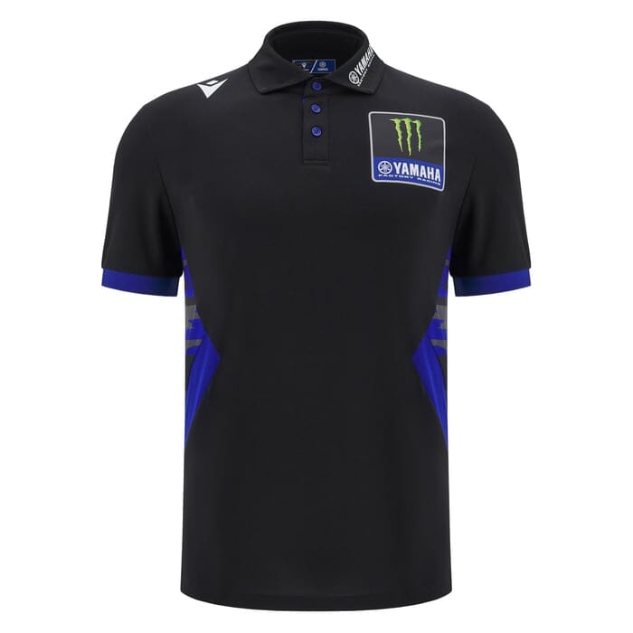 Monster Energy Yamaha Men's Fan Gear Polo Shirt - Black Polos Yamaha Racing 