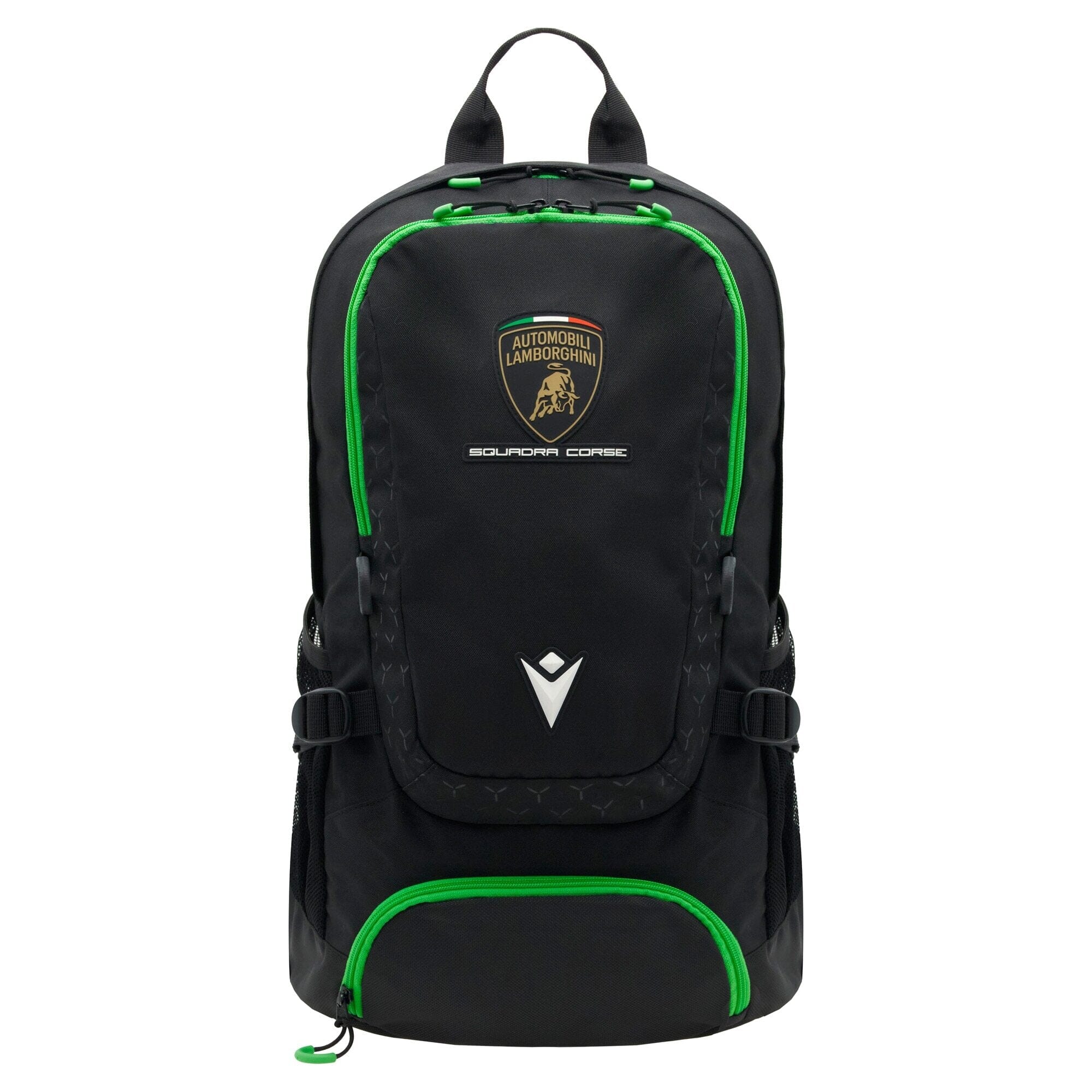 jansport backpack with lamborghini patch Automobili Squadra Corse Webbing grab handle and cord backpacks with character