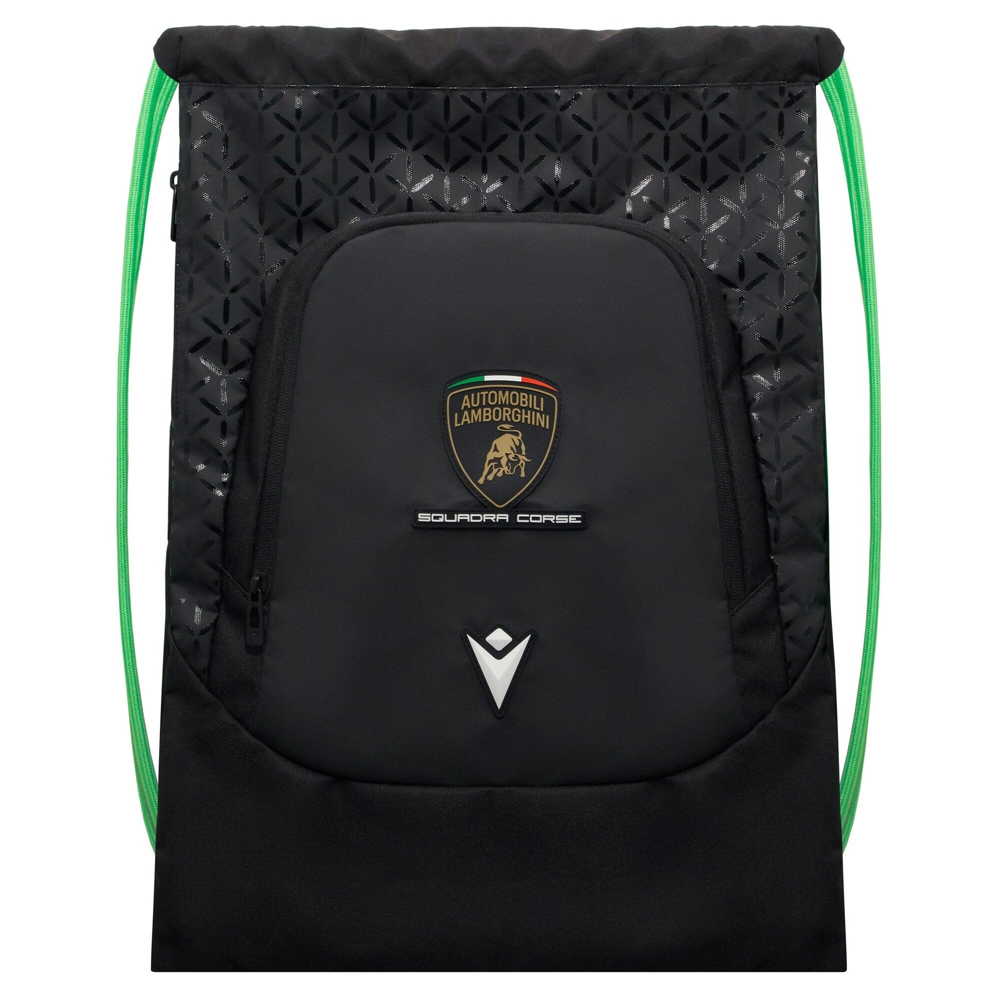 Automobili Lamborghini Squadra Corse Pullbag - Black/Green Bags Automobili Lamborghini 