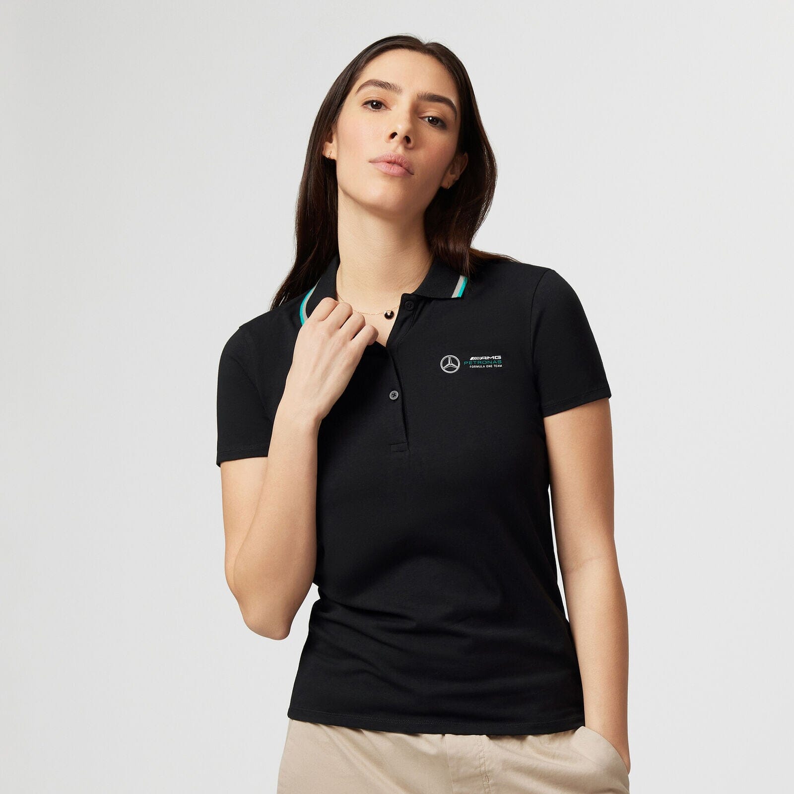 Mercedes AMG Petronas F1 Women's Classic Polo Shirt Polos Mercedes AMG Petronas 