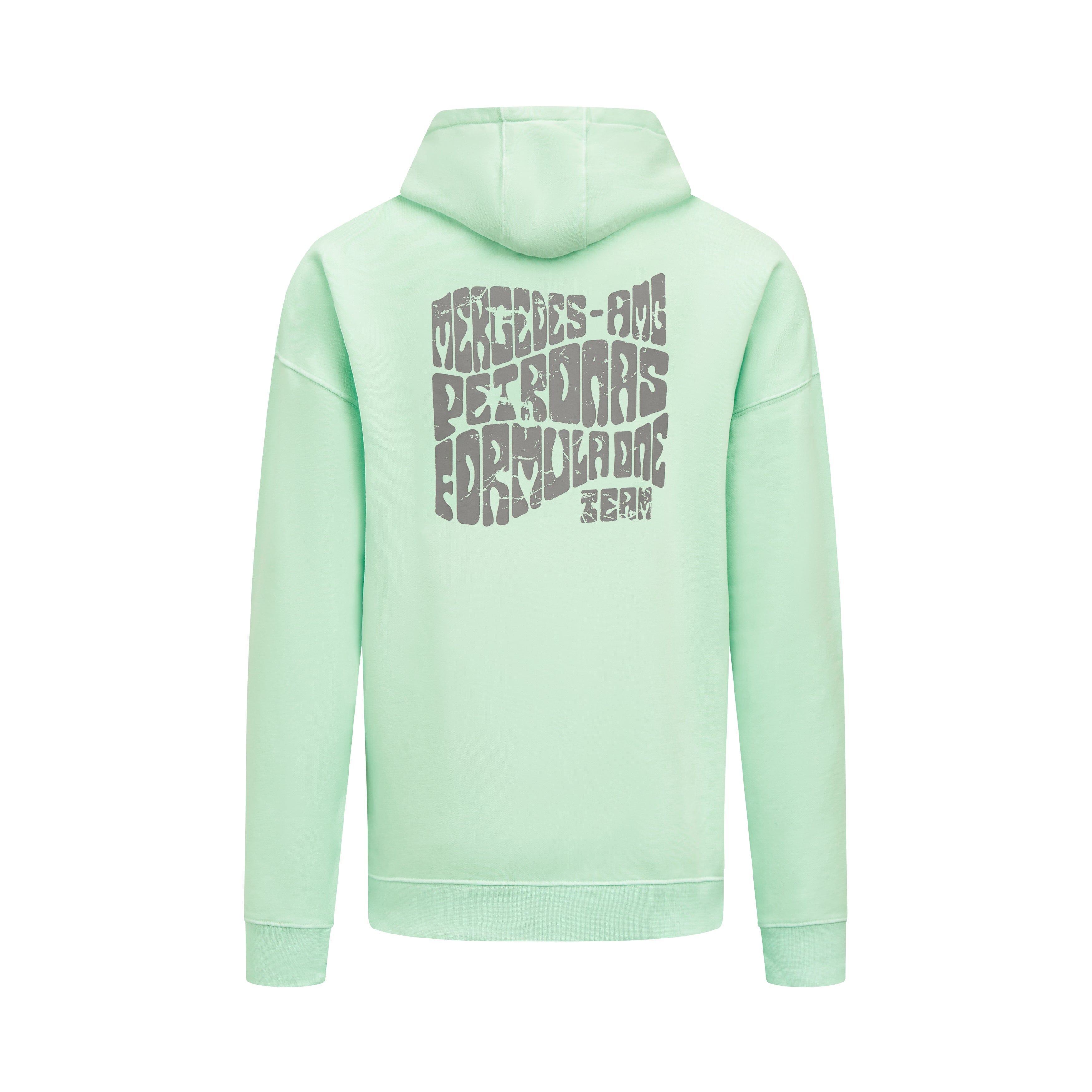 Mercedes AMG Petronas F1 Unisex Retro Hoodie - Mint/Lilac/Blue Hoodies Mercedes AMG Petronas 
