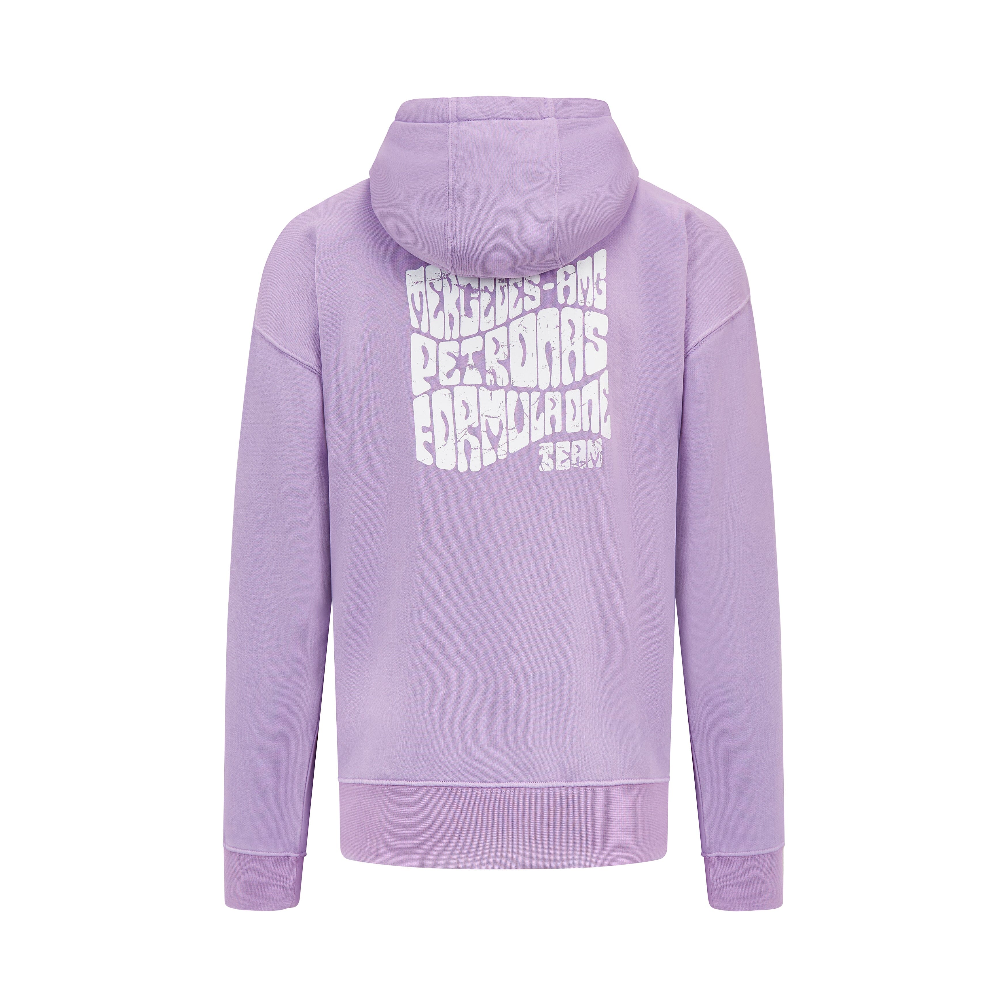 Mercedes AMG Petronas F1 Unisex Retro Hoodie - Mint/Lilac/Blue Hoodies Mercedes AMG Petronas 