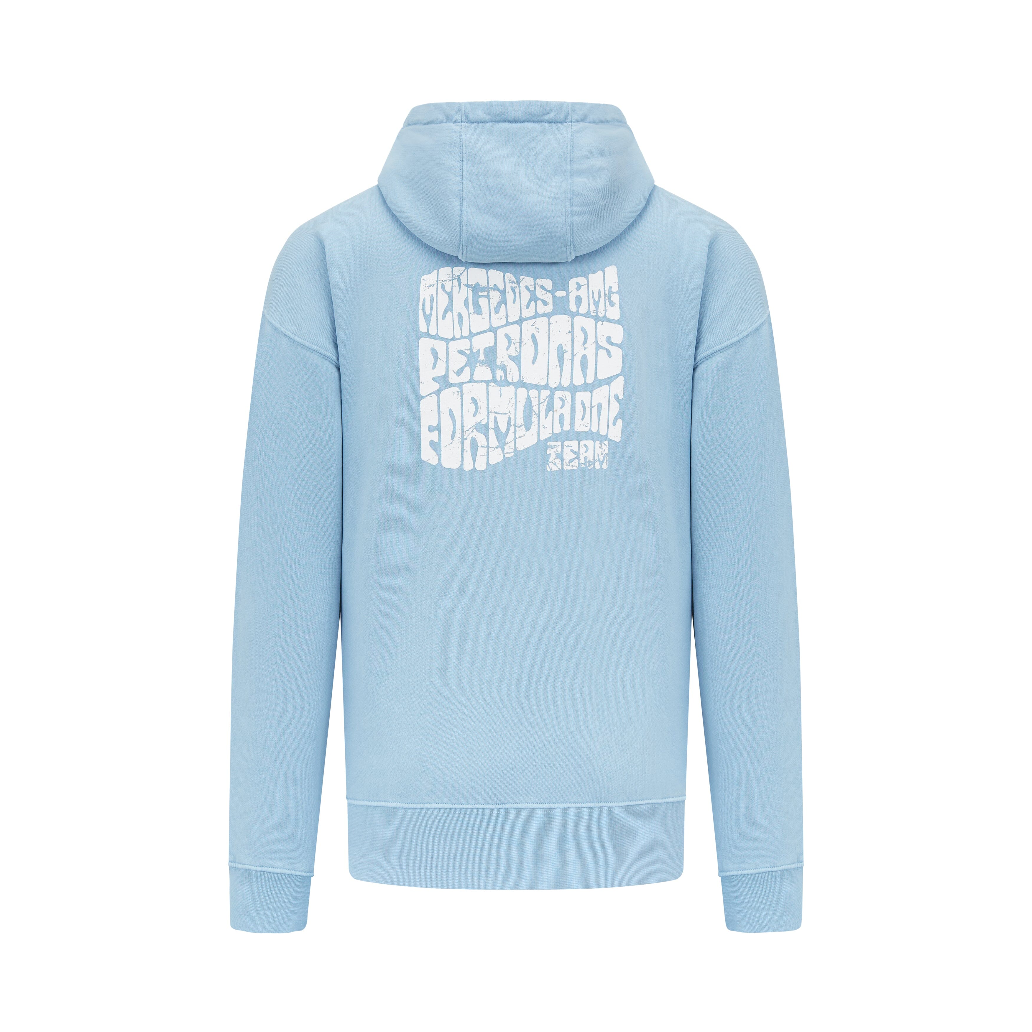 Mercedes AMG Petronas F1 Unisex Retro Hoodie - Mint/Lilac/Blue Hoodies Mercedes AMG Petronas 
