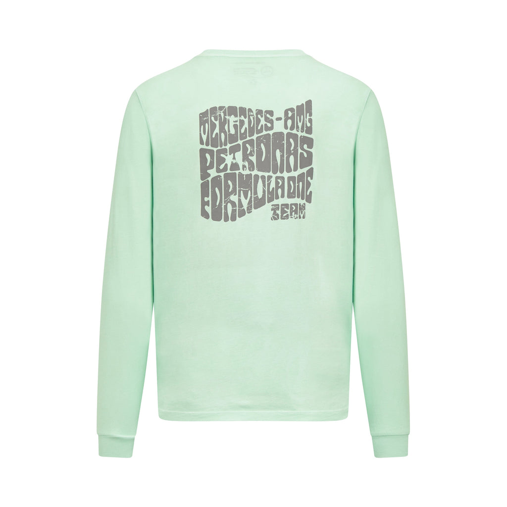 Mercedes AMG Petronas F1 Unisex Retro Hoodie - Mint/Lilac/Blue CMC Motorsports® 