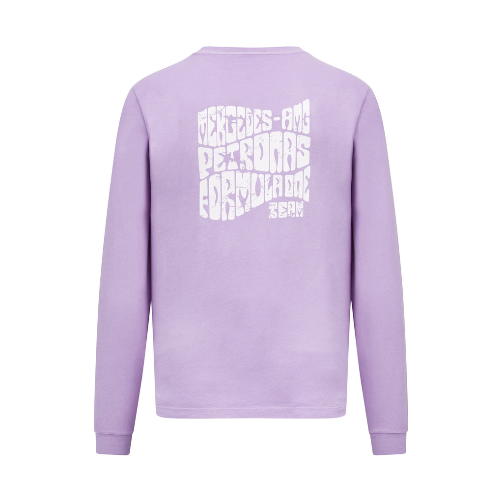 Mercedes AMG Petronas F1 Unisex Retro Hoodie - Mint/Lilac/Blue CMC Motorsports® 