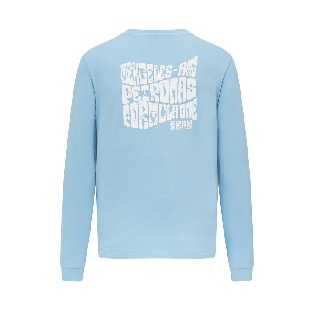 Mercedes AMG Petronas F1 Unisex Retro Hoodie - Mint/Lilac/Blue CMC Motorsports® 
