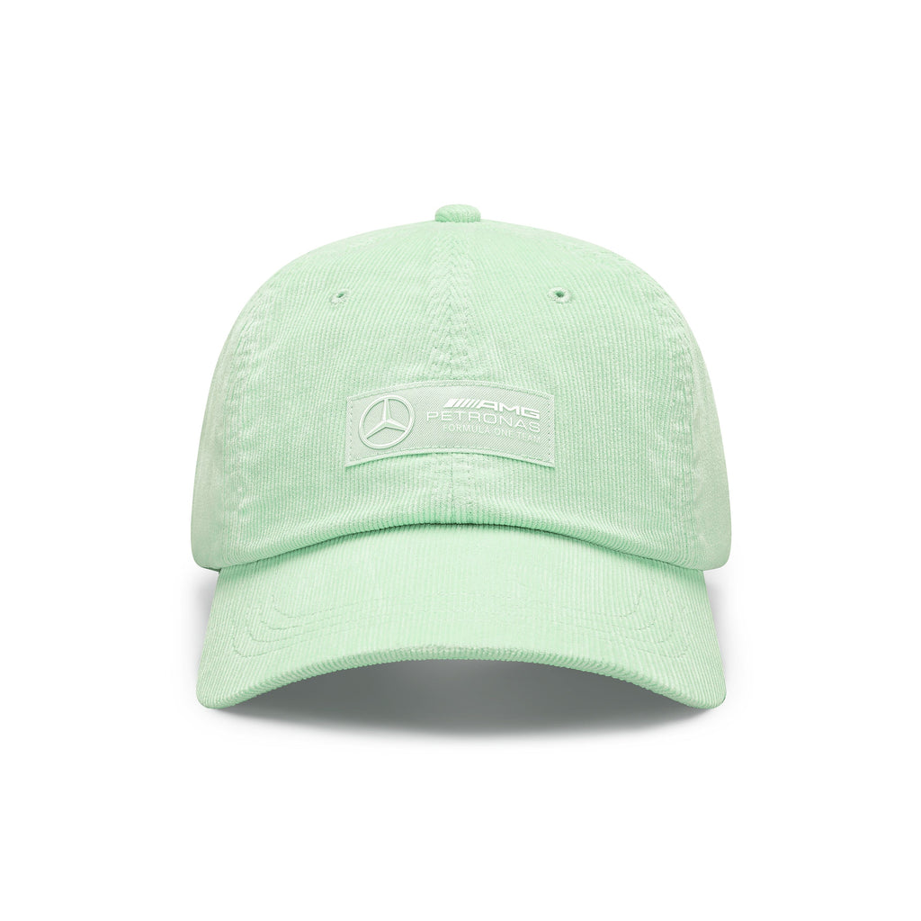 Mercedes AMG Petronas F1 Retro Cord Dad Baseball Hat - Mint/Lilac/Blue Hats Mercedes AMG Petronas 