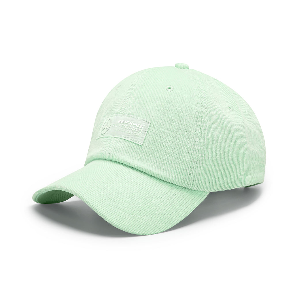 Mercedes AMG Petronas F1 Retro Cord Dad Baseball Hat - Mint/Lilac/Blue Hats Mercedes AMG Petronas Green 