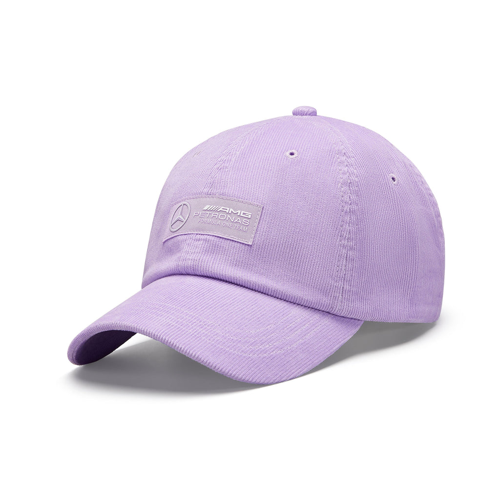 Mercedes AMG Petronas F1 Retro Cord Dad Baseball Hat - Mint/Lilac/Blue Hats Mercedes AMG Petronas Purple 