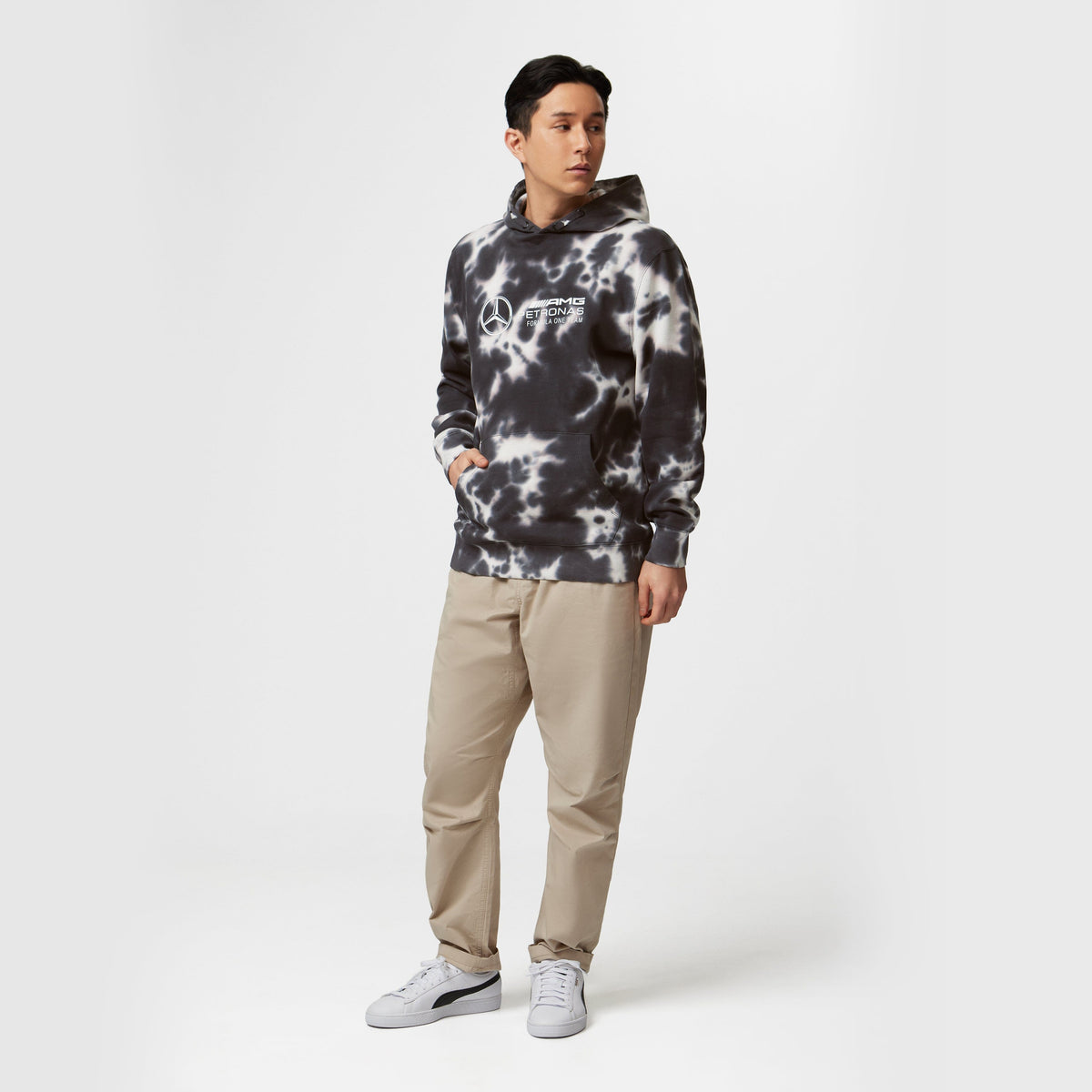 Mercedes AMG Petronas F1 Unisex Tie-Dye Hoodie Hoodies Mercedes AMG Petronas 