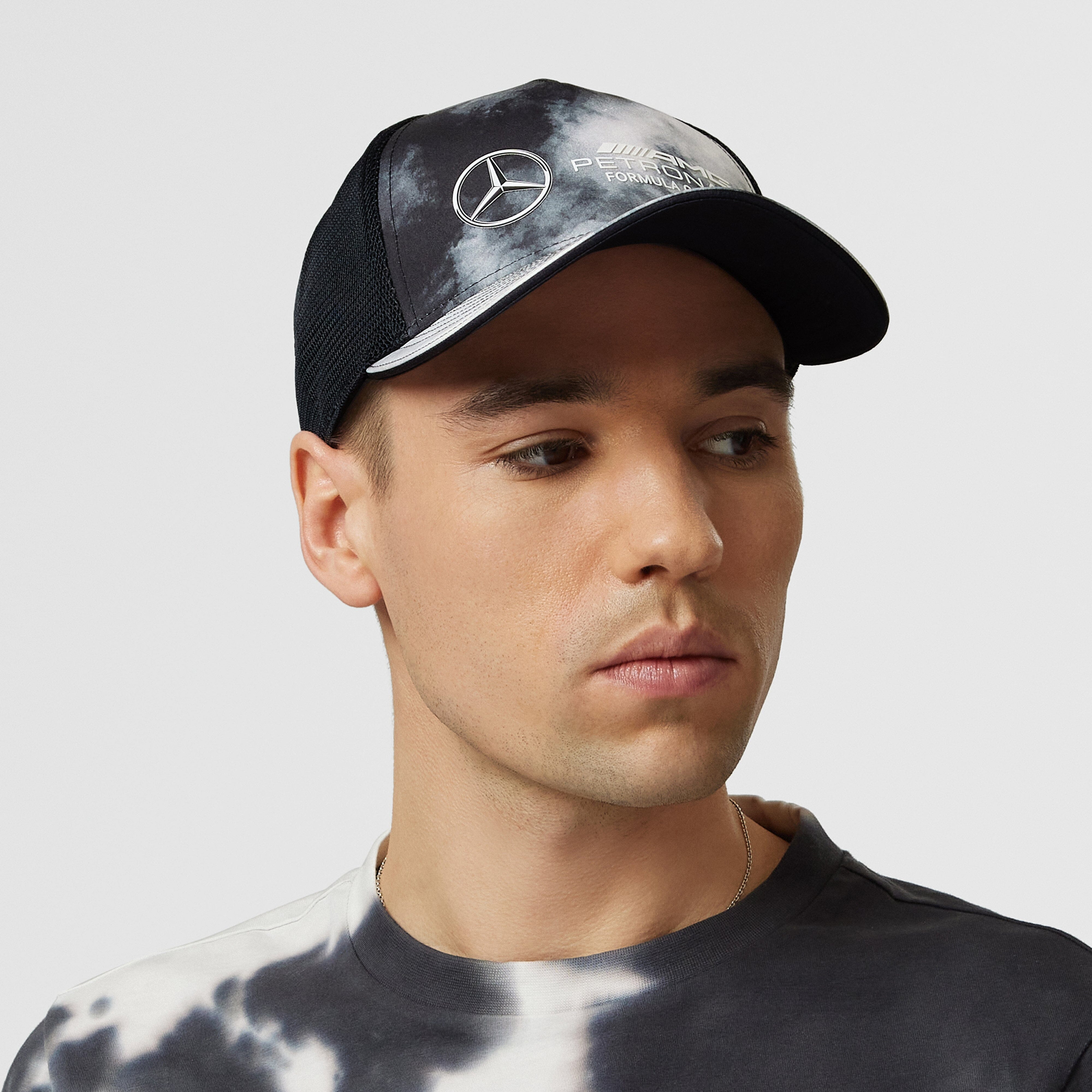 Mercedes AMG Petronas F1 Tie-Dye Trucker Hat Hats Mercedes AMG Petronas 