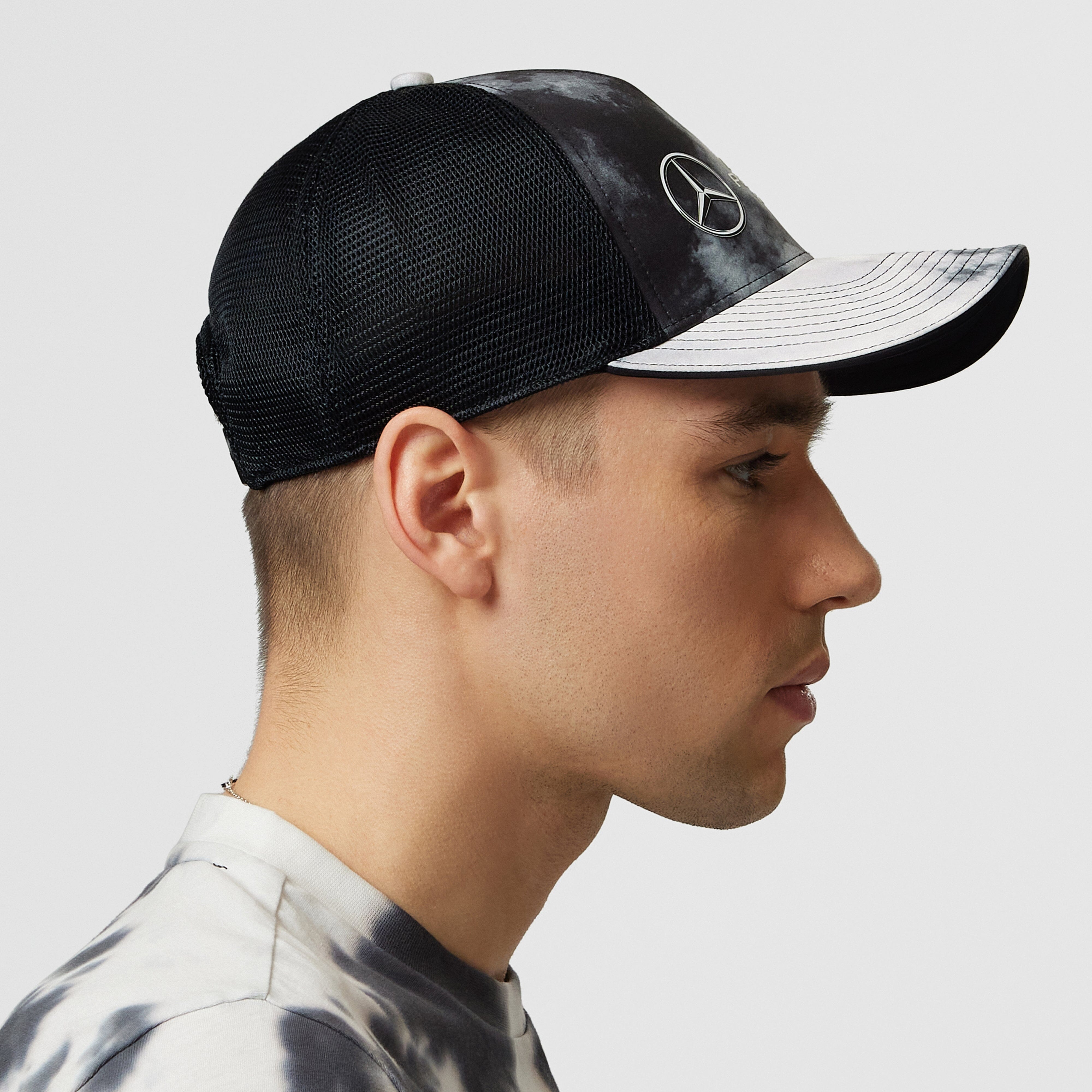 Mercedes AMG Petronas F1 Tie-Dye Trucker Hat Hats Mercedes AMG Petronas 