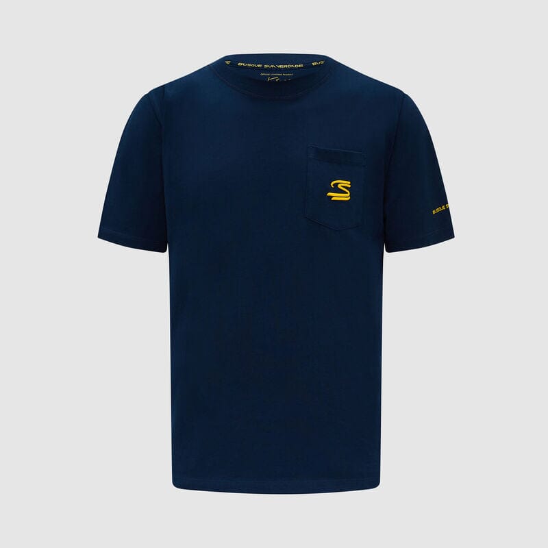 Ayrton Senna Seasonal T-Shirt - White/Blue T-shirts Ayrton Senna XXS Blue 