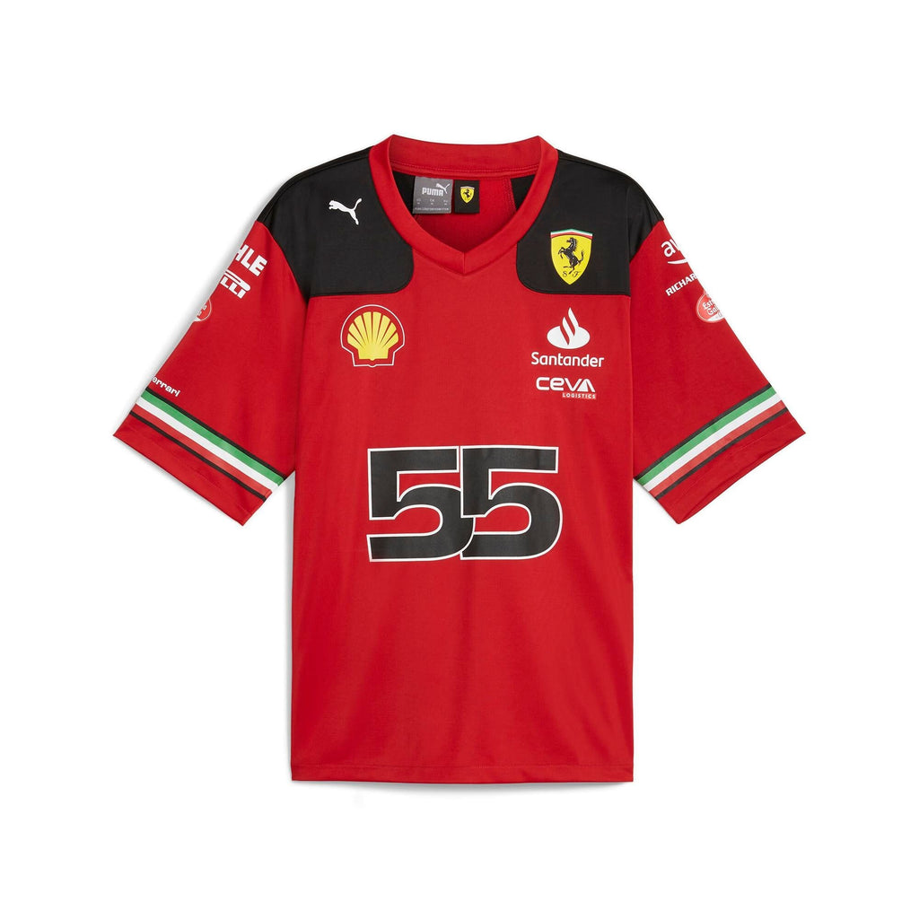 Scuderia Ferrari F1 Men's 2023 Team Football Jersey - Red Jersey Scuderia Ferrari XS Carlos Sainz 