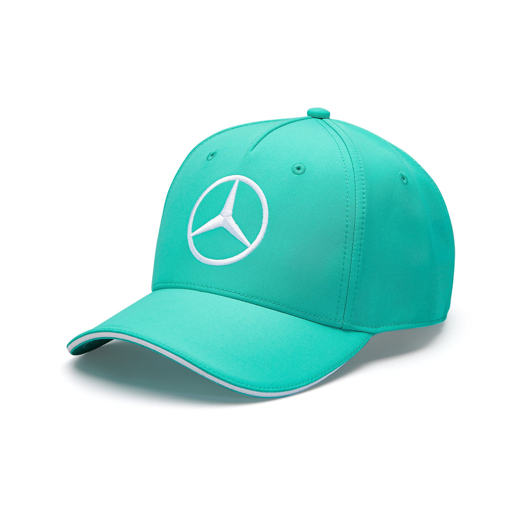Mercedes AMG Petronas F1 2023 Team Baseball Hat- Black/White/Green Hats Mercedes AMG Petronas Green 