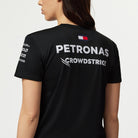 Mercedes AMG Petronas F1 2023 Women's Driver T-Shirt - Black/White T-shirts Mercedes AMG Petronas 