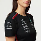 Mercedes AMG Petronas F1 2023 Women's Driver T-Shirt - Black/White T-shirts Mercedes AMG Petronas 