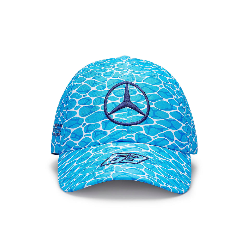 Mercedes Benz F1 Special Edition George Russell 2023 "No Diving" Miami GP Baseball Hat-Blue Hats Mercedes AMG Petronas 