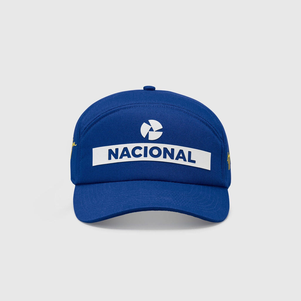 Ayrton Senna Replica Nacional Baseball Hat- Blue with Gift Bag Hats Ayrton Senna 