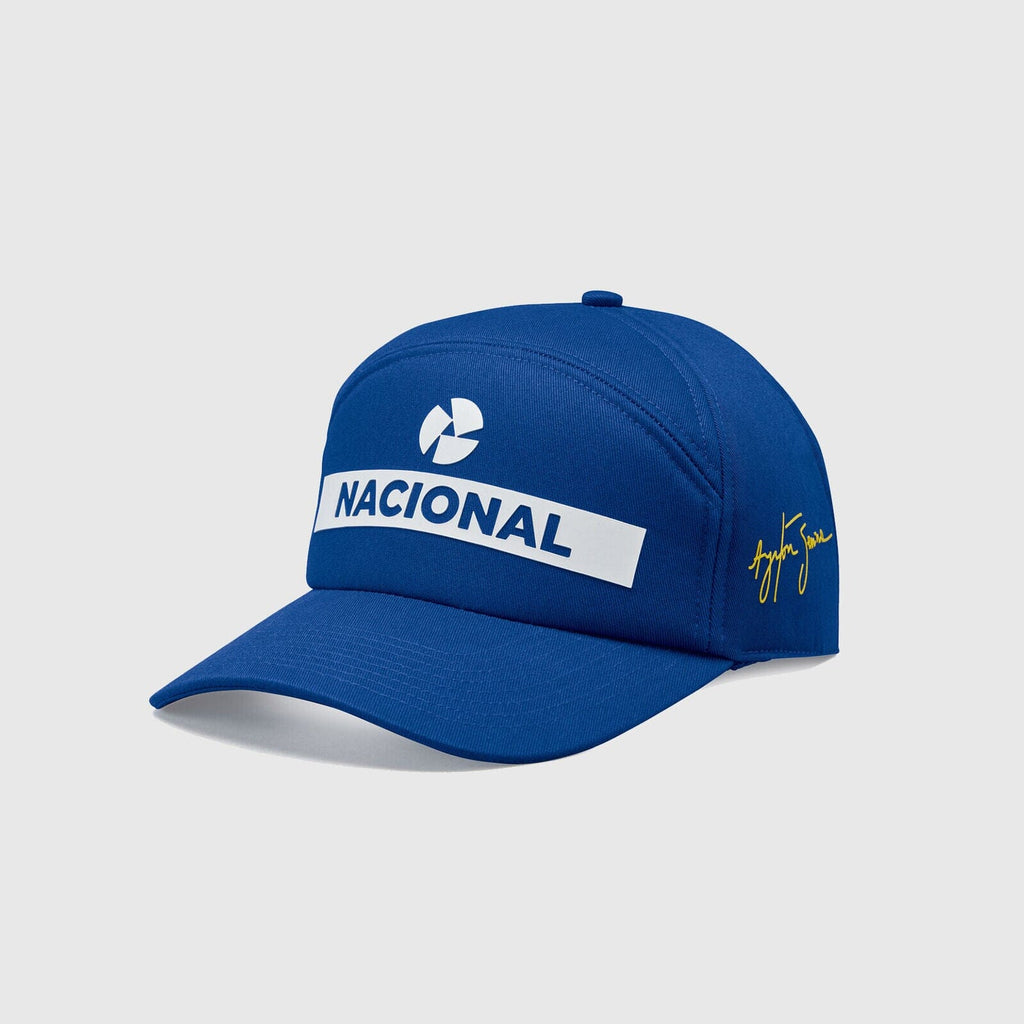 Ayrton Senna Replica Nacional Baseball Hat- Blue with Gift Bag Hats Ayrton Senna 