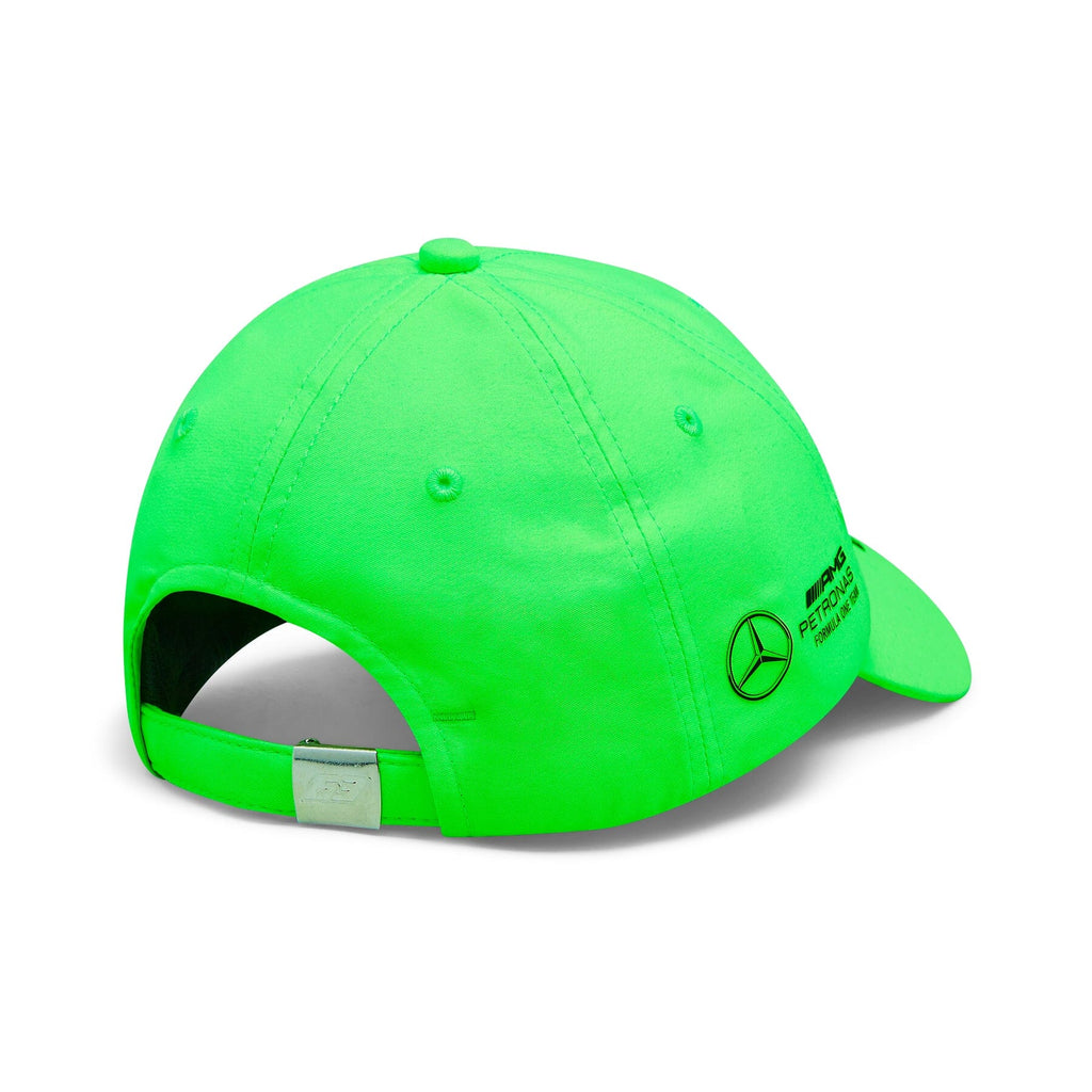 Mercedes AMG Petronas F1 2023 George Russell Special Edition British GP Dad Baseball Hat - Green Hats Mercedes AMG Petronas 