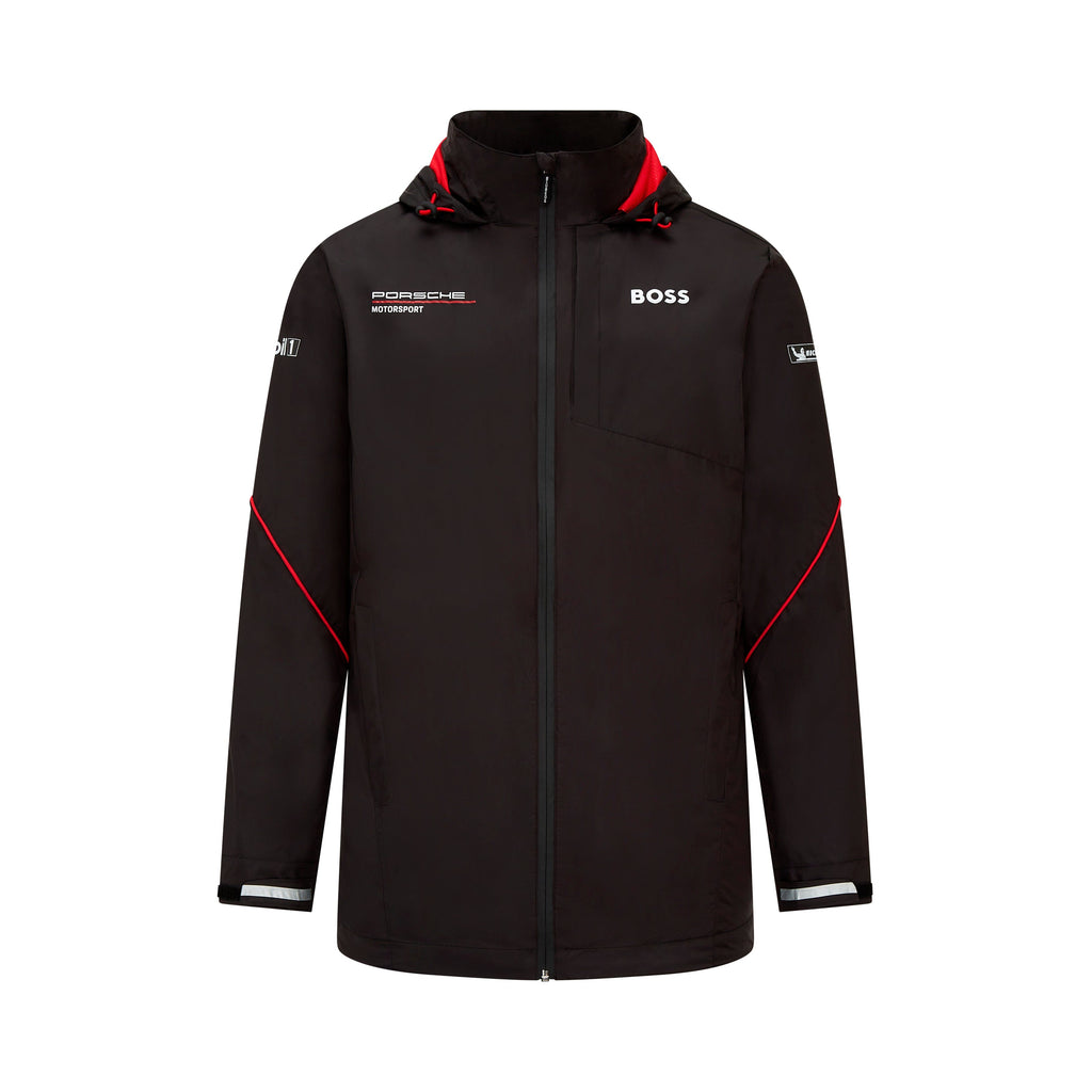 Porsche Motorsports Team Rain Jacket - Black Jackets Porsche 