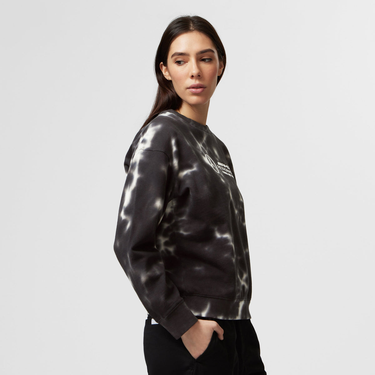 Mercedes AMG Petronas F1 Women's Tie-Dye Crew Sweatshirt Sweatshirt Mercedes AMG Petronas 