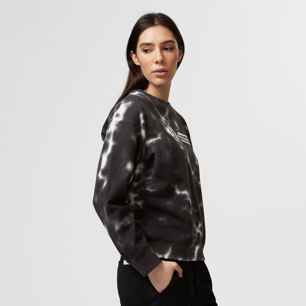 Mercedes AMG Petronas F1 Women's Tie-Dye Crew Sweatshirt Sweatshirt Mercedes AMG Petronas 