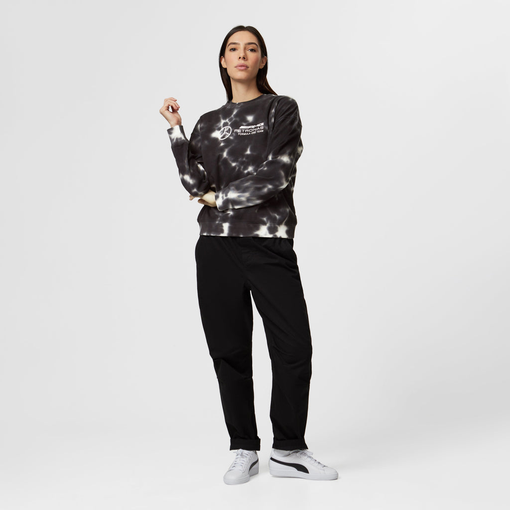 Mercedes AMG Petronas F1 Women's Tie-Dye Crew Sweatshirt Sweatshirt Mercedes AMG Petronas 
