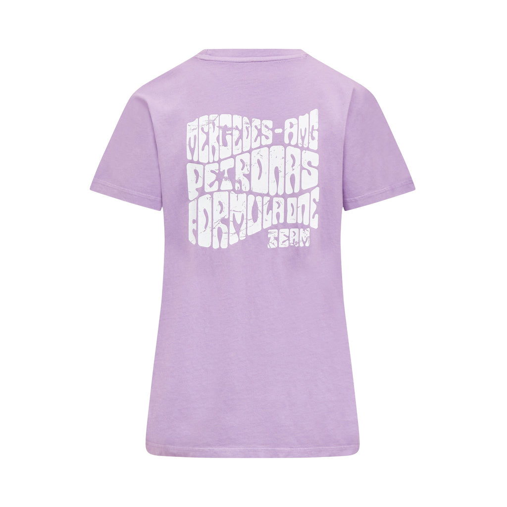 Mercedes AMG Petronas F1 Women's Retro T-Shirt - Mint/Lilac/Blue T-shirts Mercedes AMG Petronas 